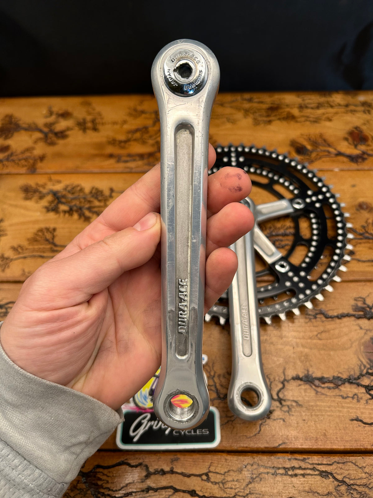 Shimano Dura Ace GA-200 53/42 170mm Crankset With Black Chainrings