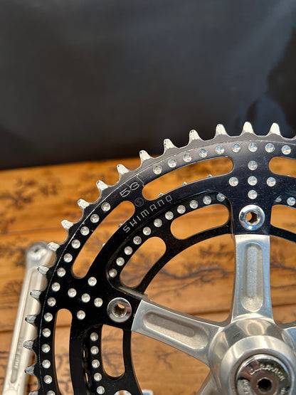 Shimano Dura Ace GA-200 53/42 170mm Crankset With Black Chainrings