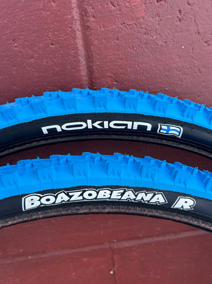 Nokian Boazobeana R 26x2.1 Blue and Black Tires NOS