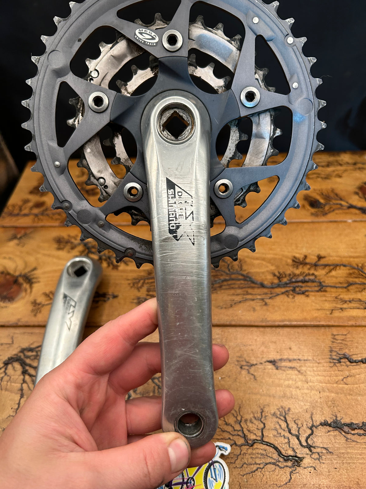 Shimano Deore LX FC-M570 175mm 44/32/22 Crankset