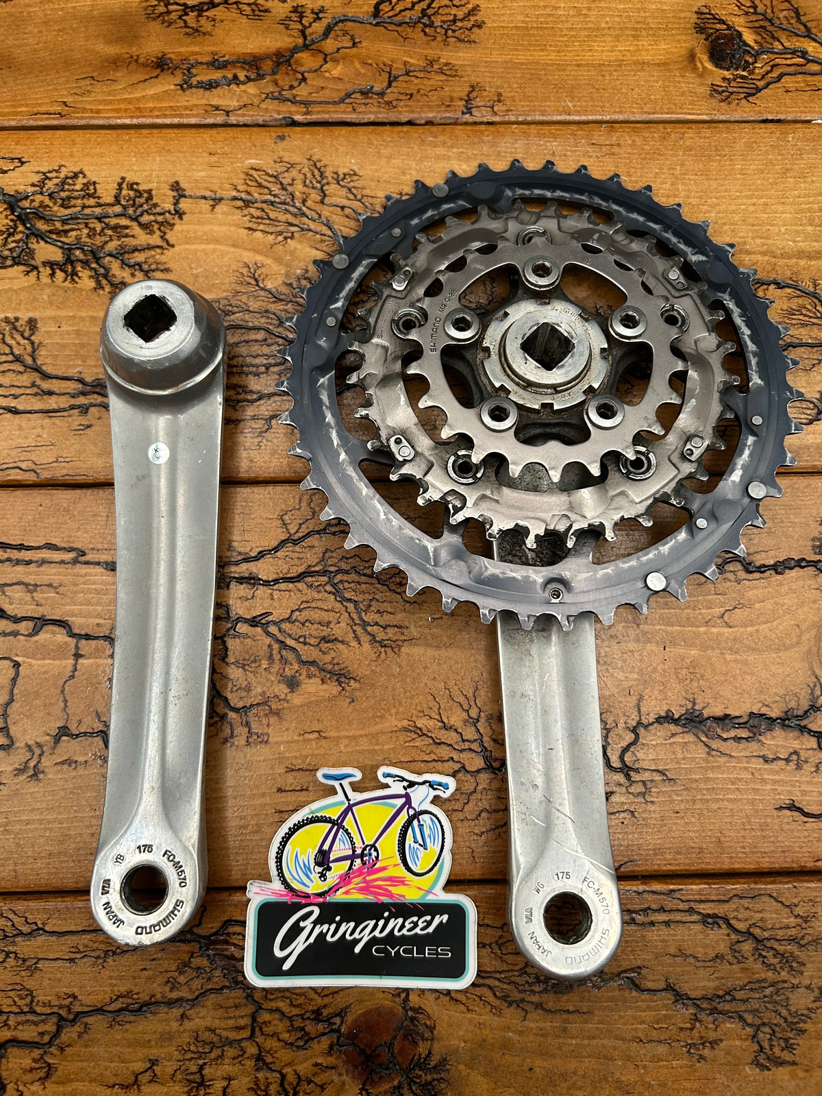 Shimano Deore LX FC-M570 175mm 44/32/22 Crankset