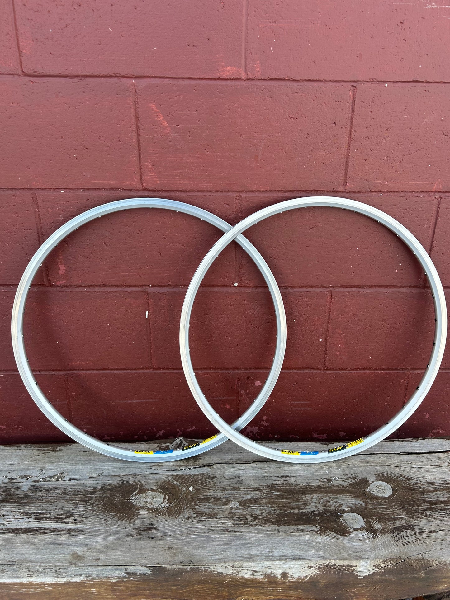 Mavic 217 SUP Silver 32 Hole Rims Set Of 2