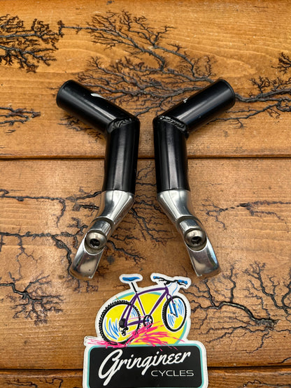 Onza Short L Bend Black Bar Ends