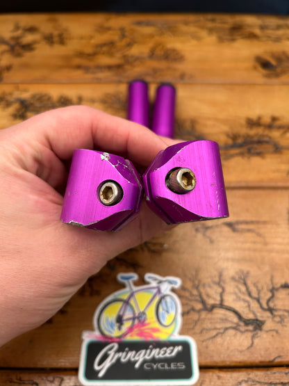 Purple Anodized Long Bar Ends