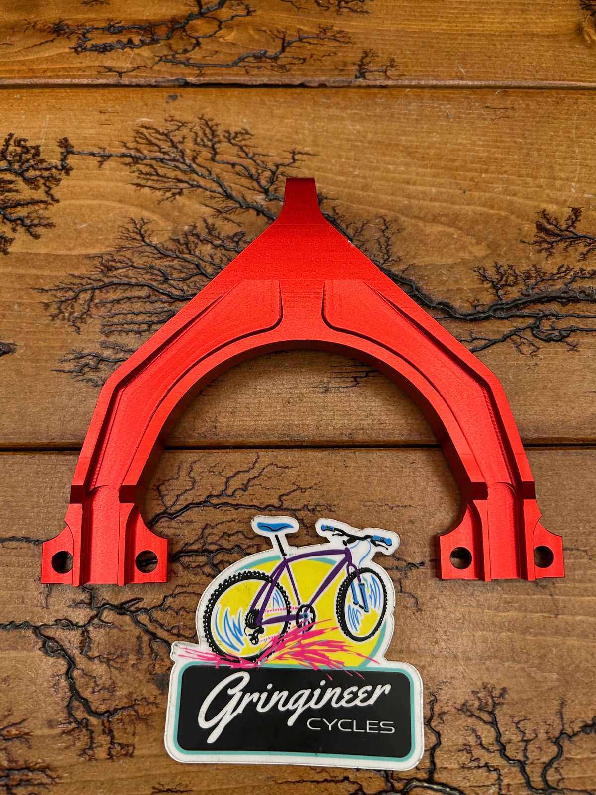 Improved Part Manitou 2/3/4 Red Anodized Fork Brace Arch
