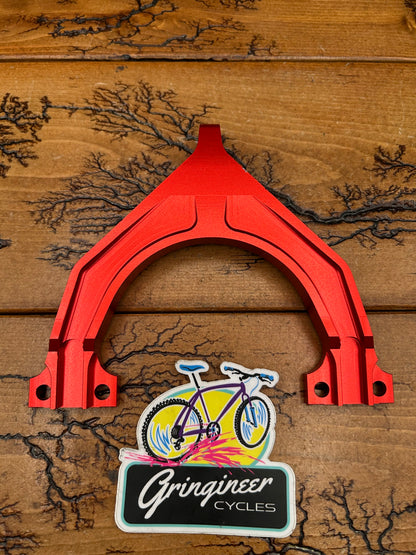 Improved Part Manitou 2/3/4 Red Anodized Fork Brace Arch