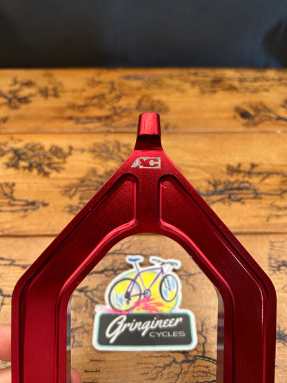 Adventure Componets AC Rockshox Mag 10 Red Anodized Fork Brace Arch