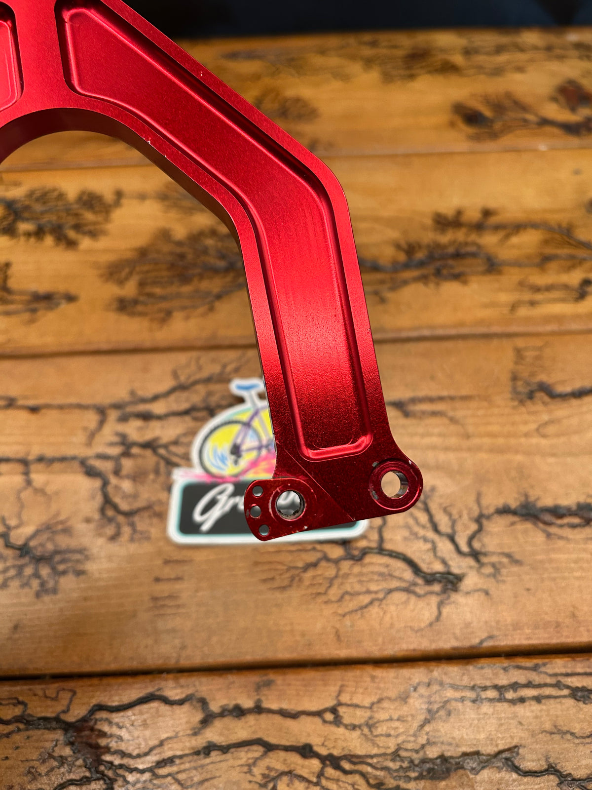 Adventure Componets AC Rockshox Mag 10 Red Anodized Fork Brace Arch