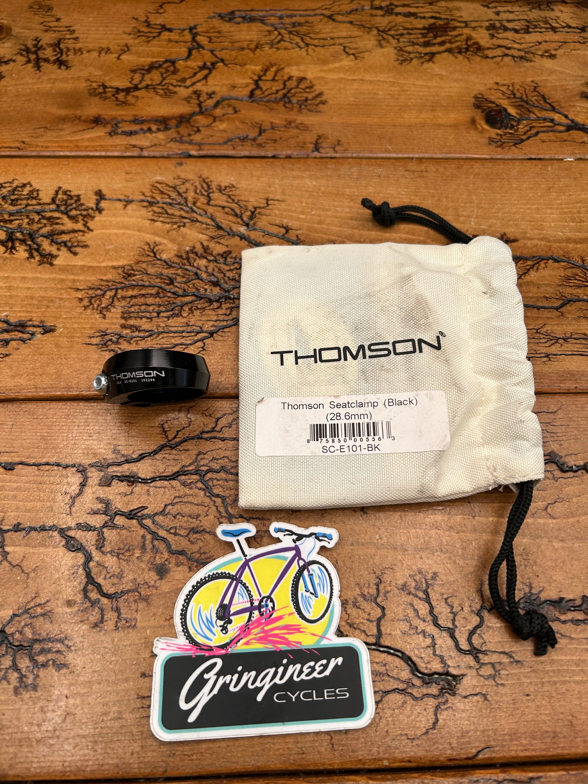 Thomson 28.6mm Black Seatpost Clamp New