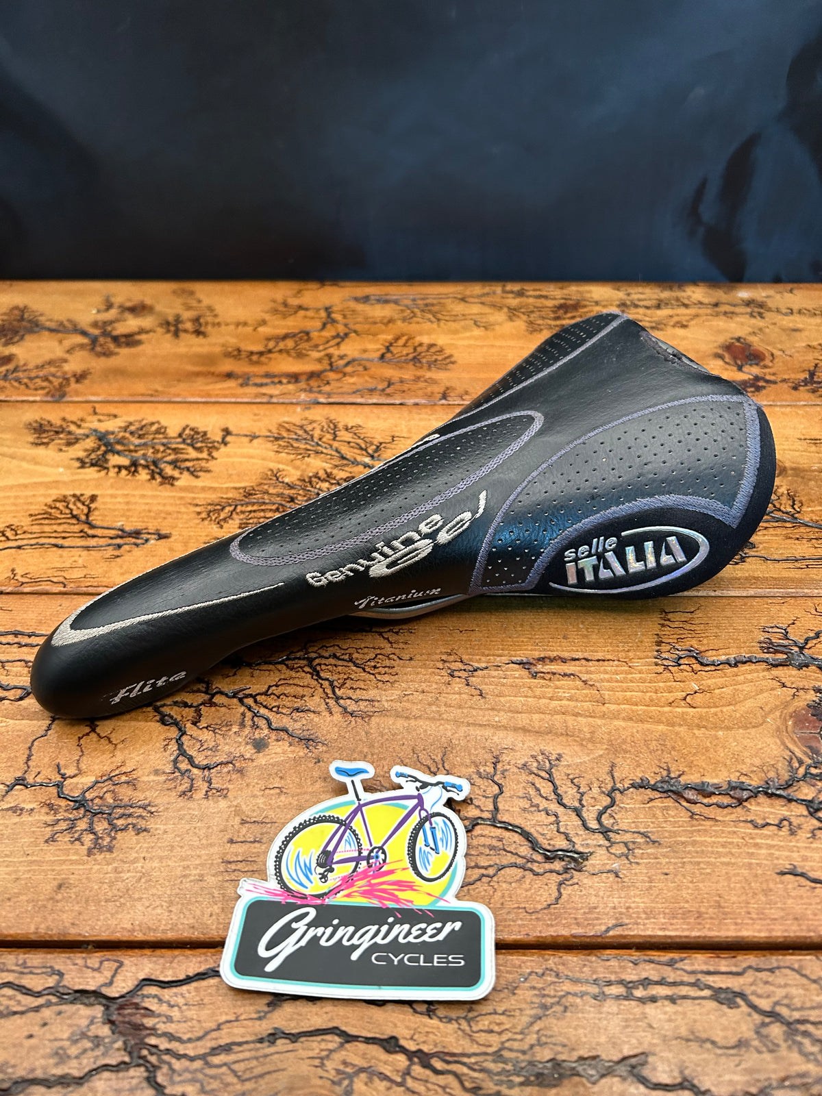 Selle Italia Flite Titanium Genuine Gel Black Saddle
