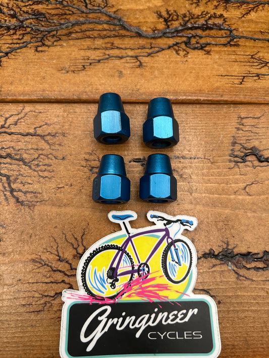 Suntour Blue Anodized BMX 3/8" Axle Nuts
