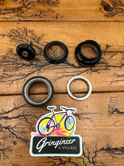 Chris King 1 1/8 Inch Nothreadset Threadless Black Headset