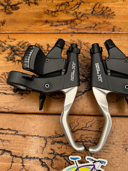 Shimano Deore XT ST-M739 3x8 Speed Shifters and Brake Levers