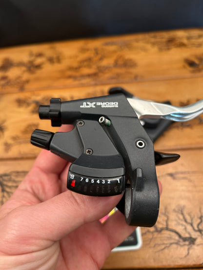 Shimano Deore XT ST-M739 3x8 Speed Shifters and Brake Levers