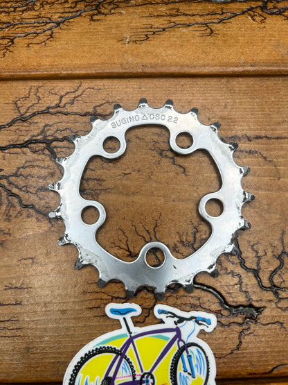 Sugino 22 Tooth 58 BCD Steel Chainring