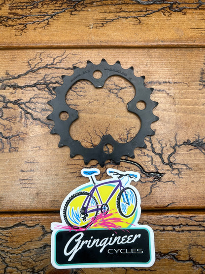 Shimano 22 Tooth 64 BCD Steel Black Chainring