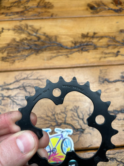 Shimano 22 Tooth 64 BCD Steel Black Chainring
