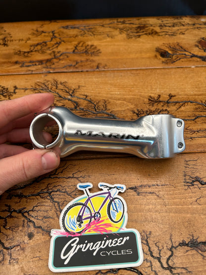Marin 100mm 25.4mm Silver 1 1/8 Inch Threadless Stem