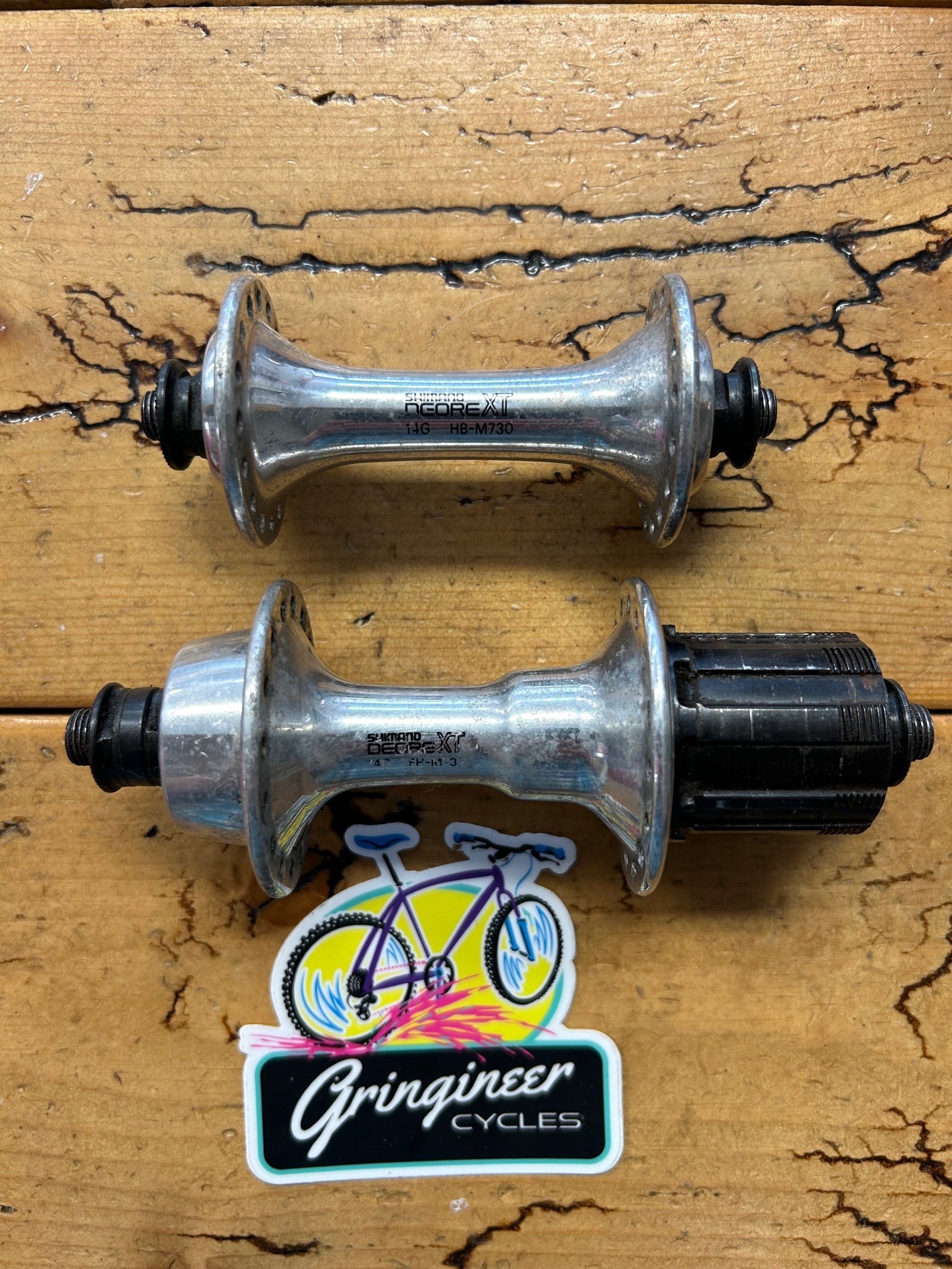 Shimano Deore XT M730 32 Hole 100/135mm Hub Set – Gringineer Cycles