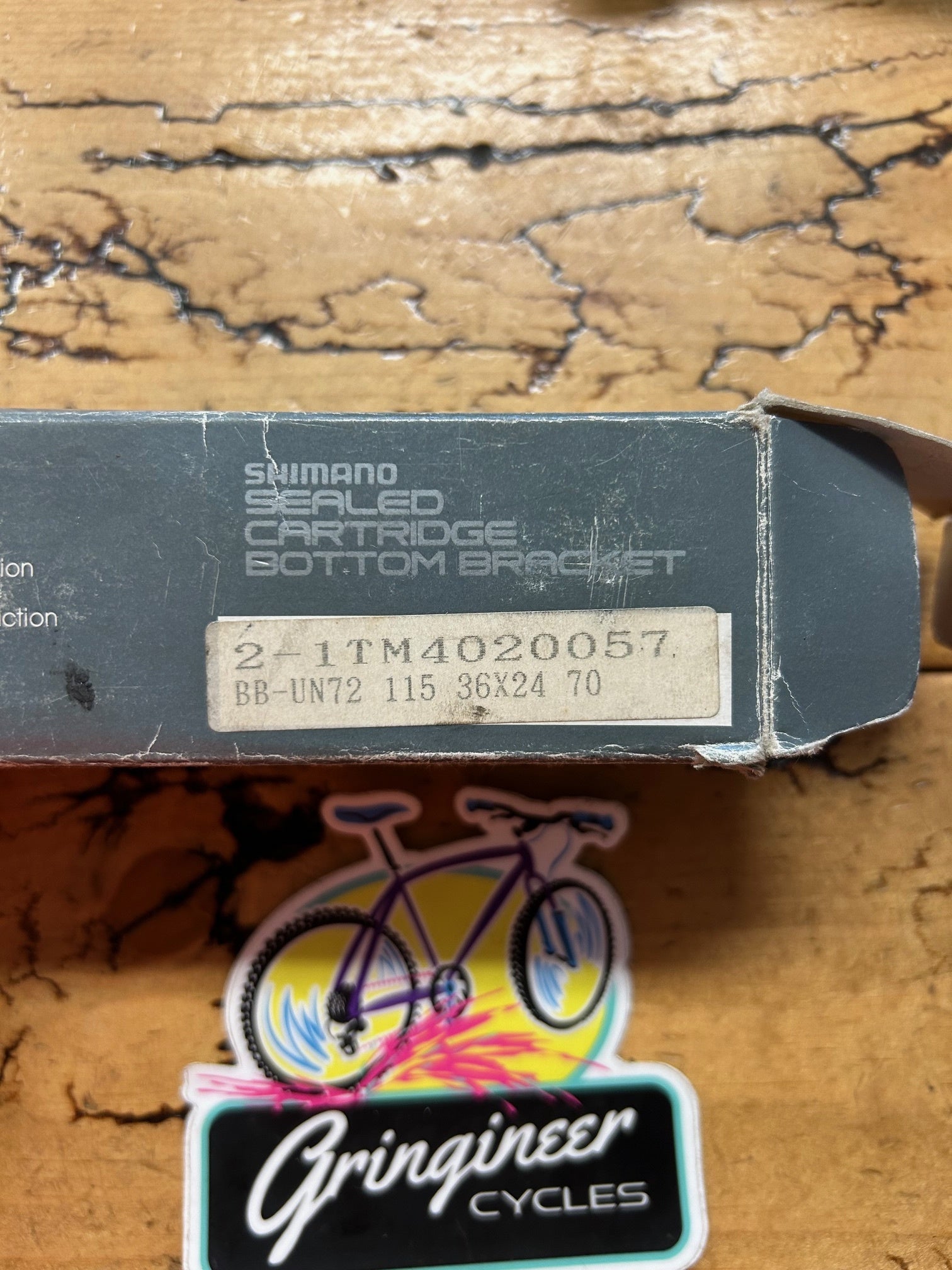 Shimano BB-UN72 70x115 36x24T Italian Threaded Bottom Bracket NOS