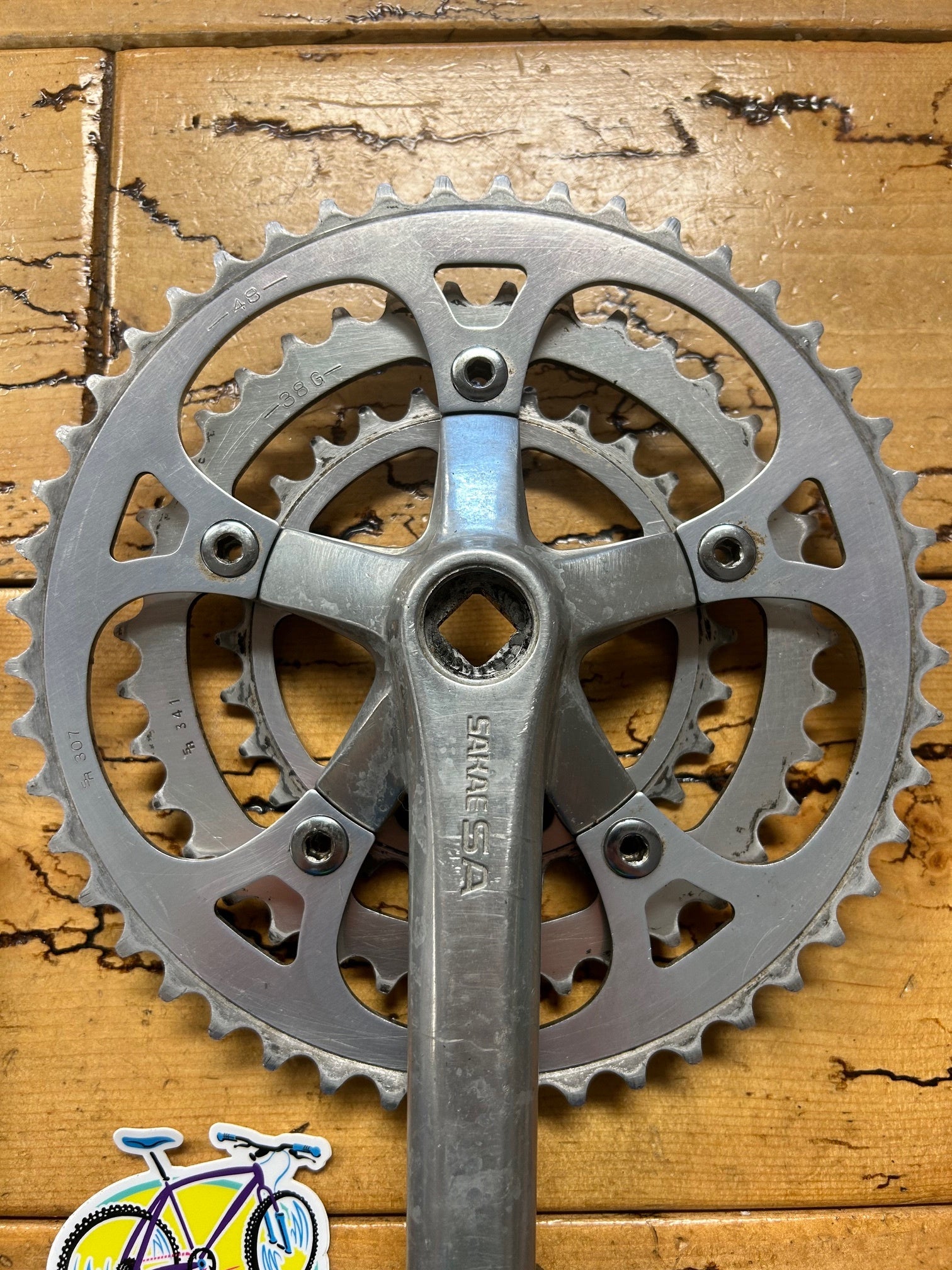 Sakae SA 48/38/28 175mm Crankset – Gringineer Cycles