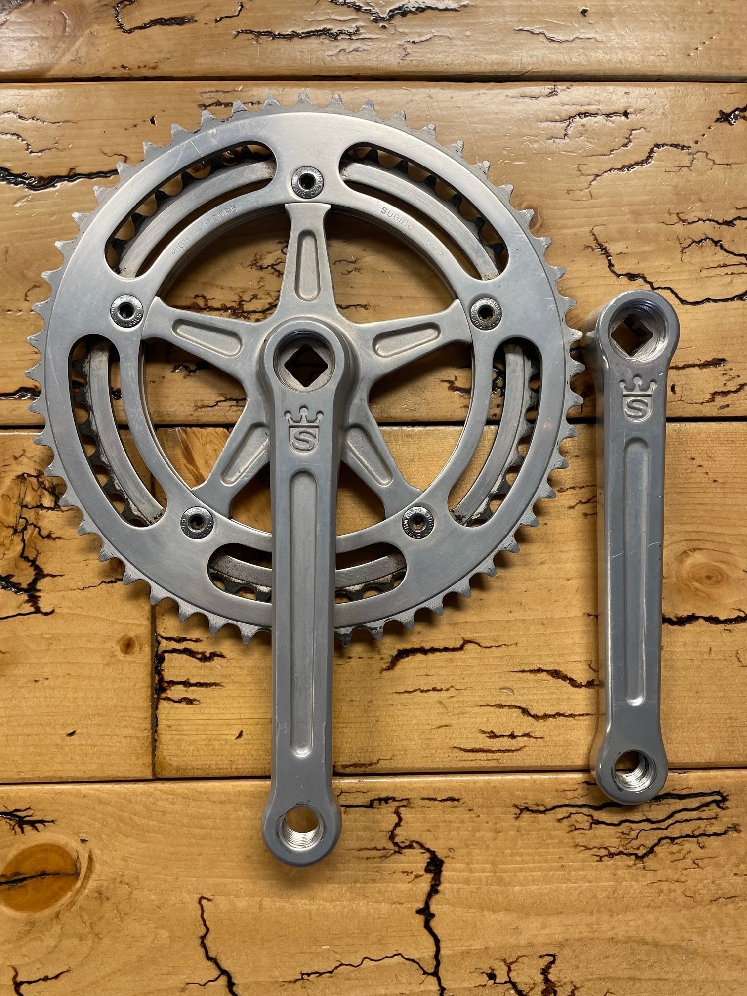Sugino Mighty 52/45 165mm Crankset – Gringineer Cycles