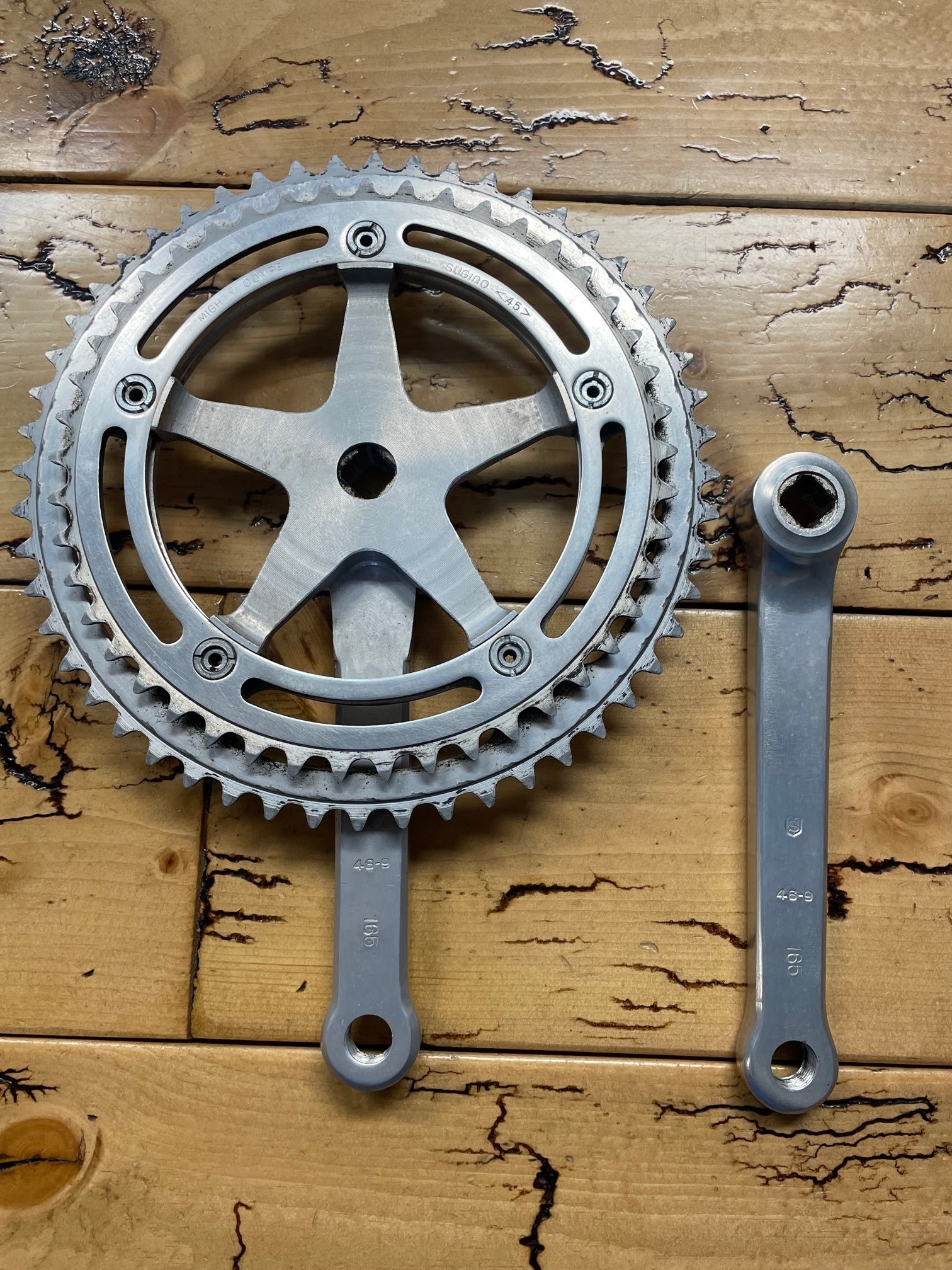 Sugino Mighty 52/45 165mm Crankset – Gringineer Cycles
