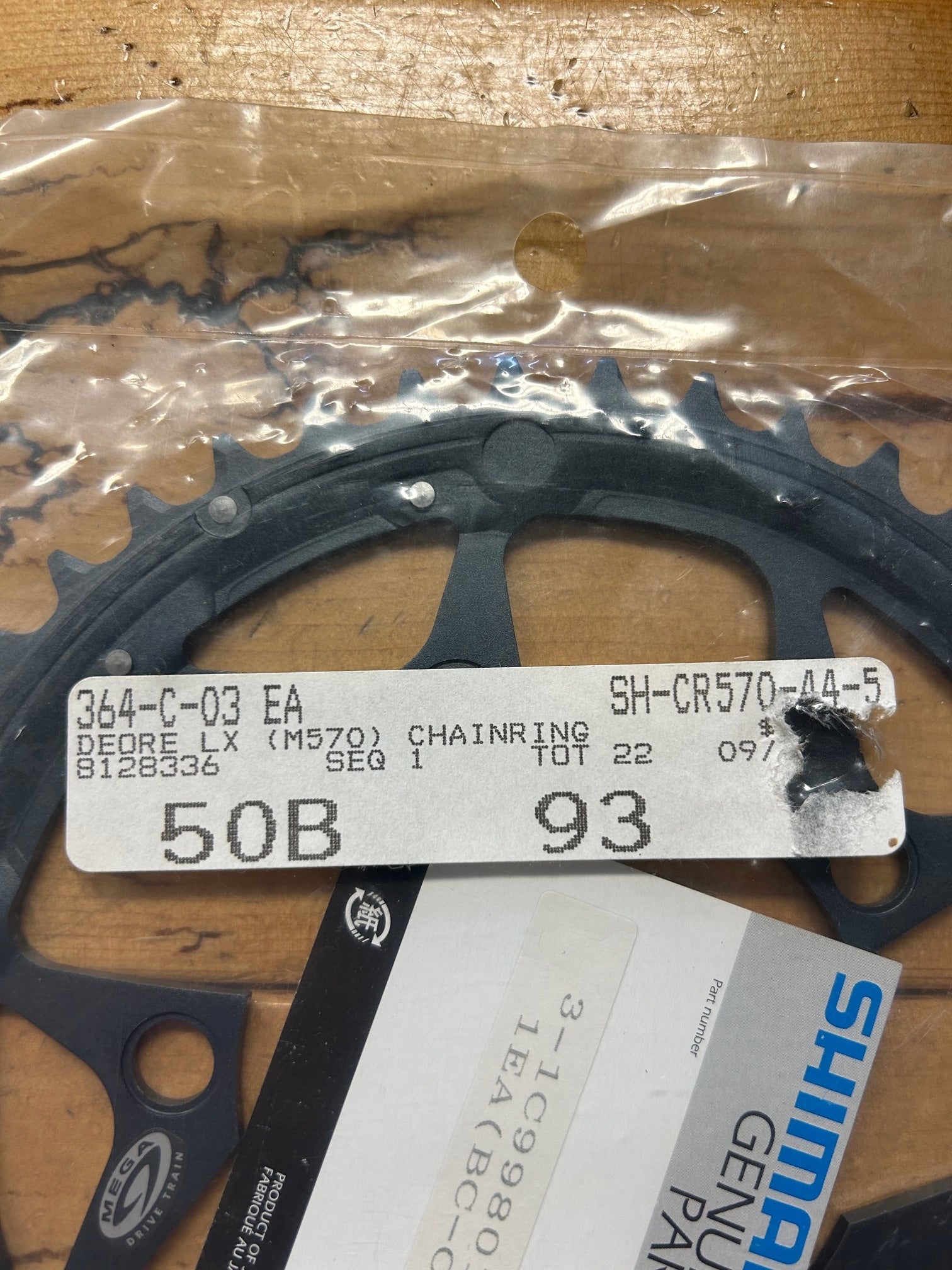 Shimano Deore LX M570 44 Tooth 94 BCD Chainring NOS – Gringineer