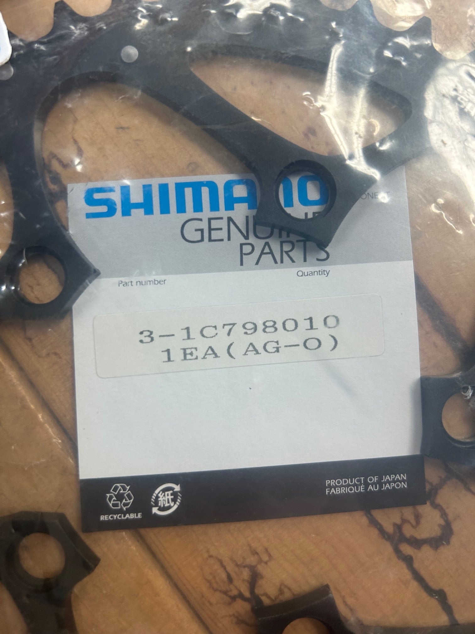 Shimano Deore XT M750 44 Tooth 94 BCD 9 Speed Chainring NOS