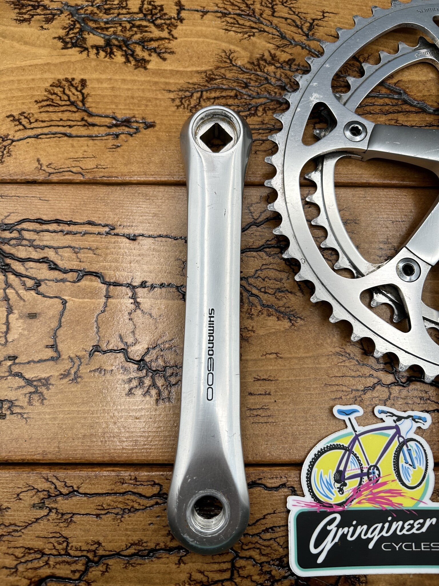 Shimano 600 Tri Color FC-6400 53/42 170mm Crankset – Gringineer Cycles