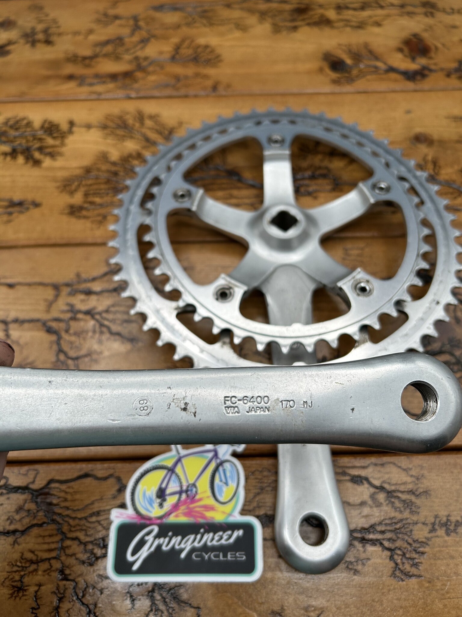 Shimano 600 Tri Color FC-6400 53/42 170mm Crankset – Gringineer Cycles