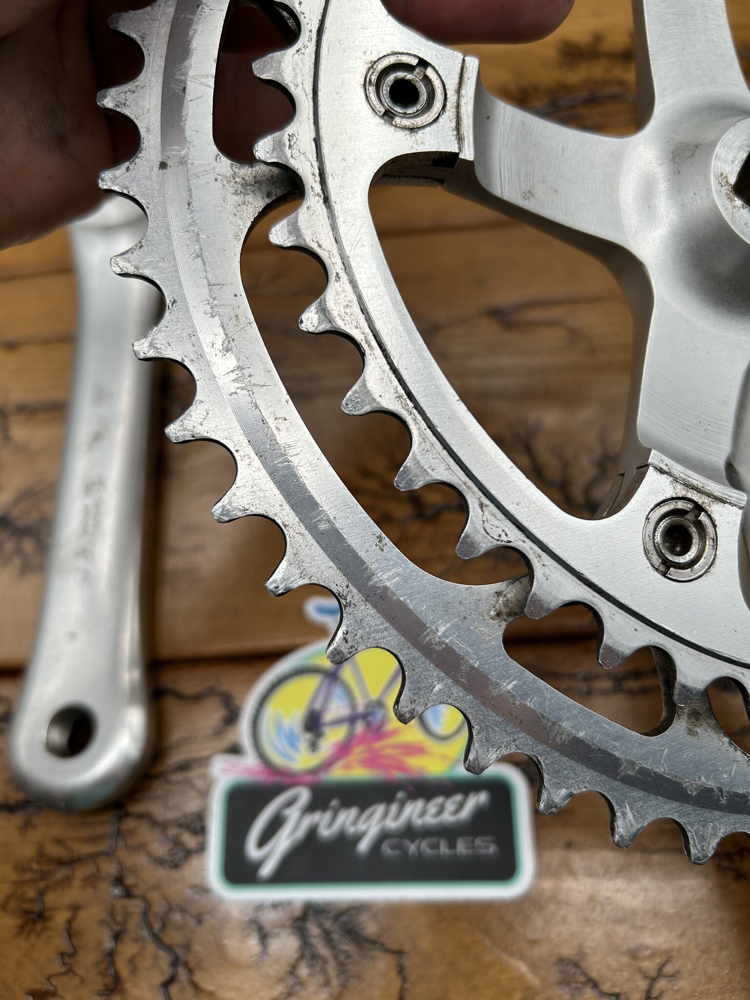 Shimano 600 Tri Color FC-6400 53/42 170mm Crankset – Gringineer Cycles
