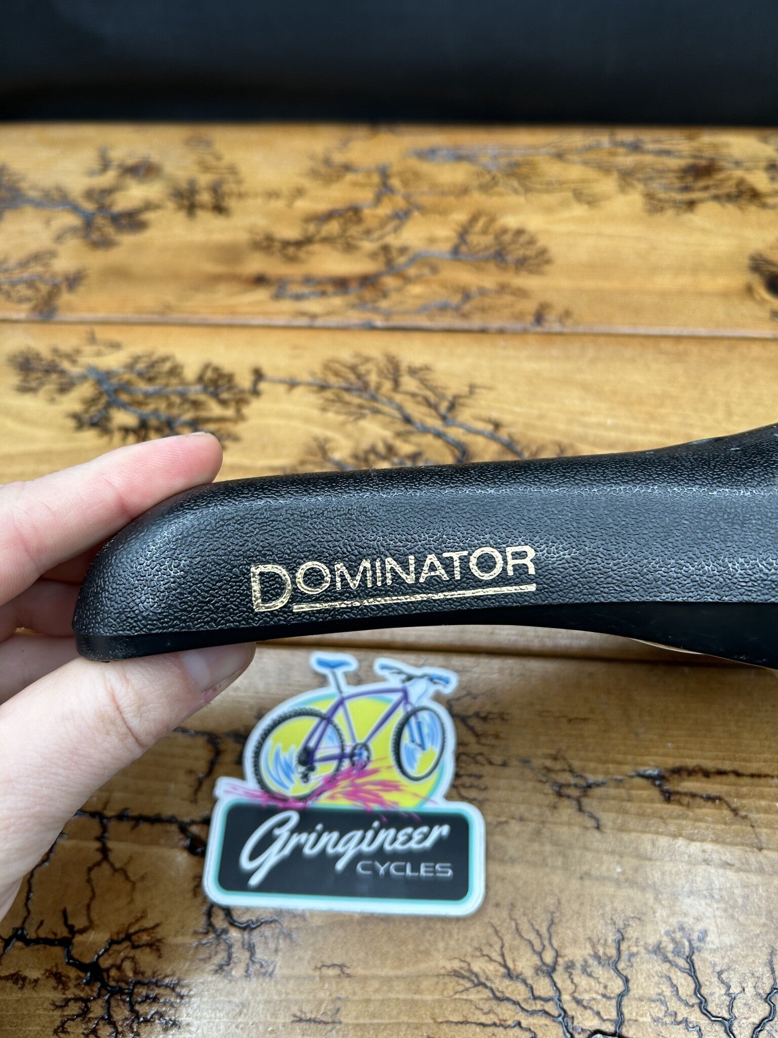 Viscount Dominator Original 80s/90s Black Plastic BMX Saddle