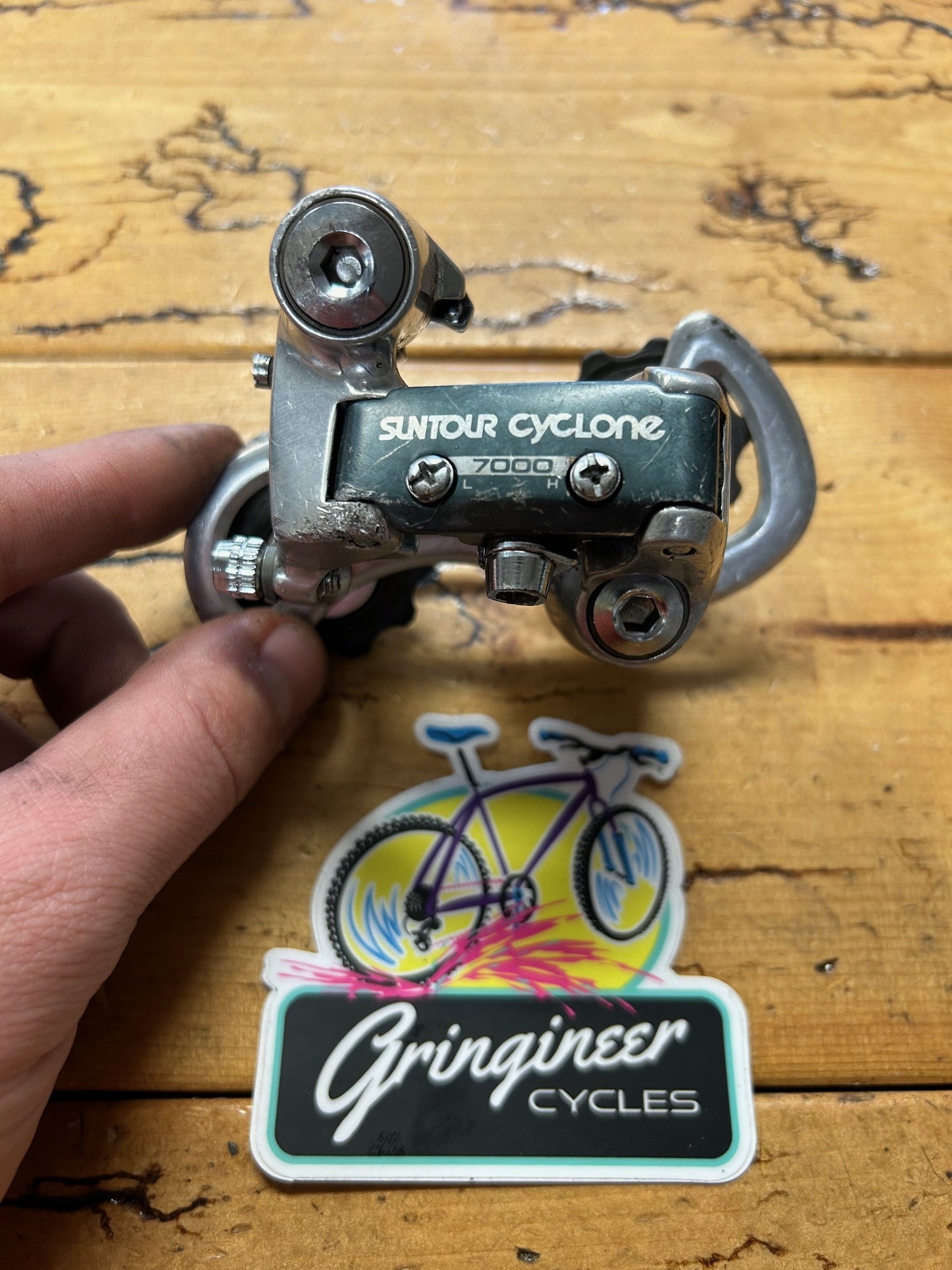 Suntour Cyclone 7000 RD-CL10-SS Rear Derailleur – Gringineer Cycles