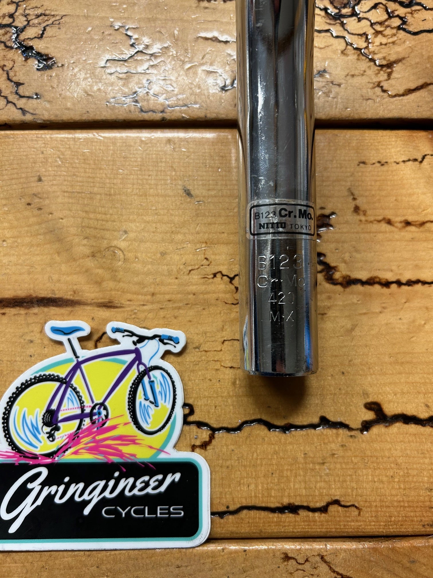 NITTO NJPRO クロモリ B123 njs セット Nitto B123 Track Drop Handlebar - Steel (NJS) - Drop Bars
