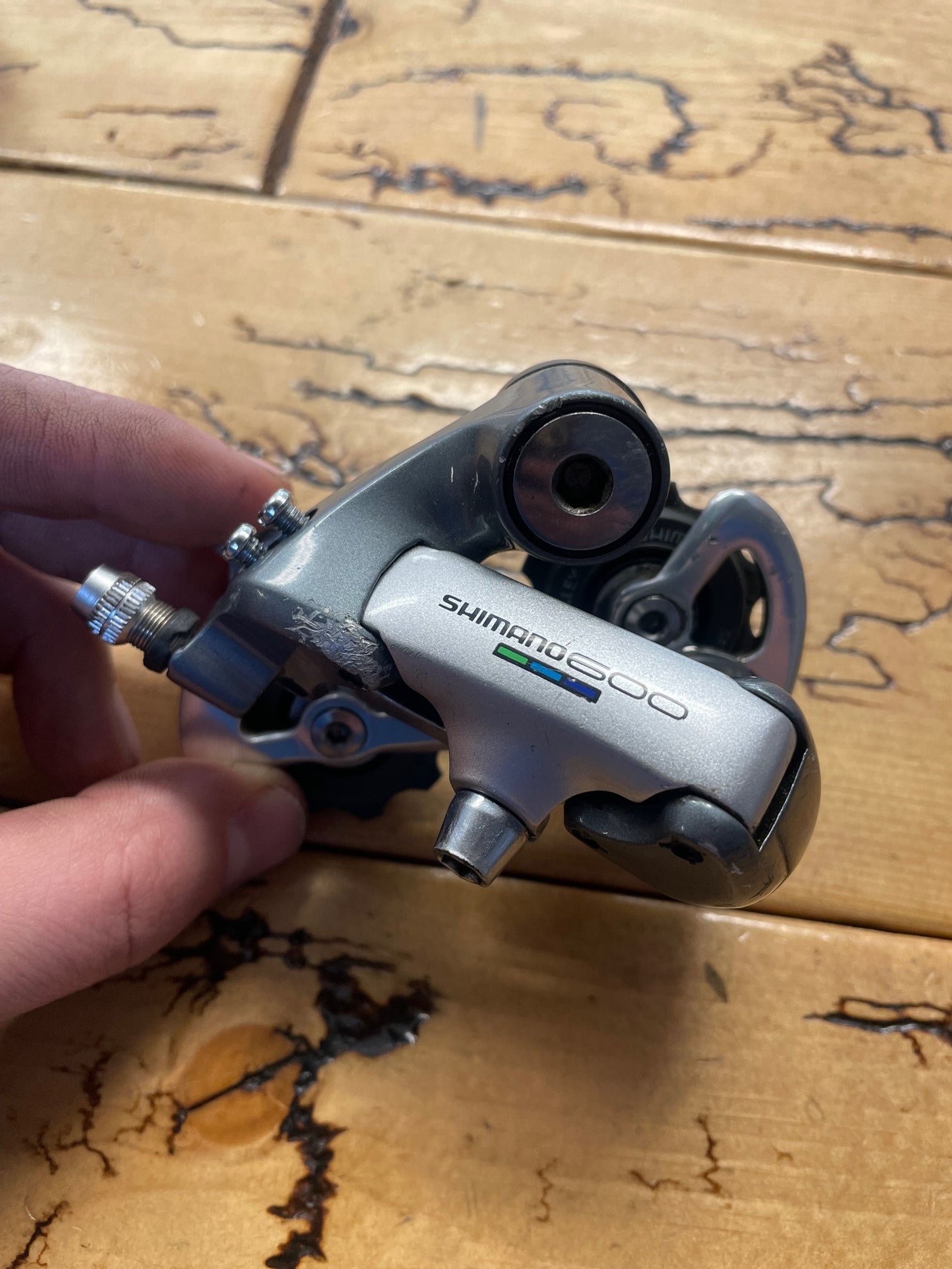 Shimano 600 Tri Color RD-6401 Short Cage Rear Derailleur