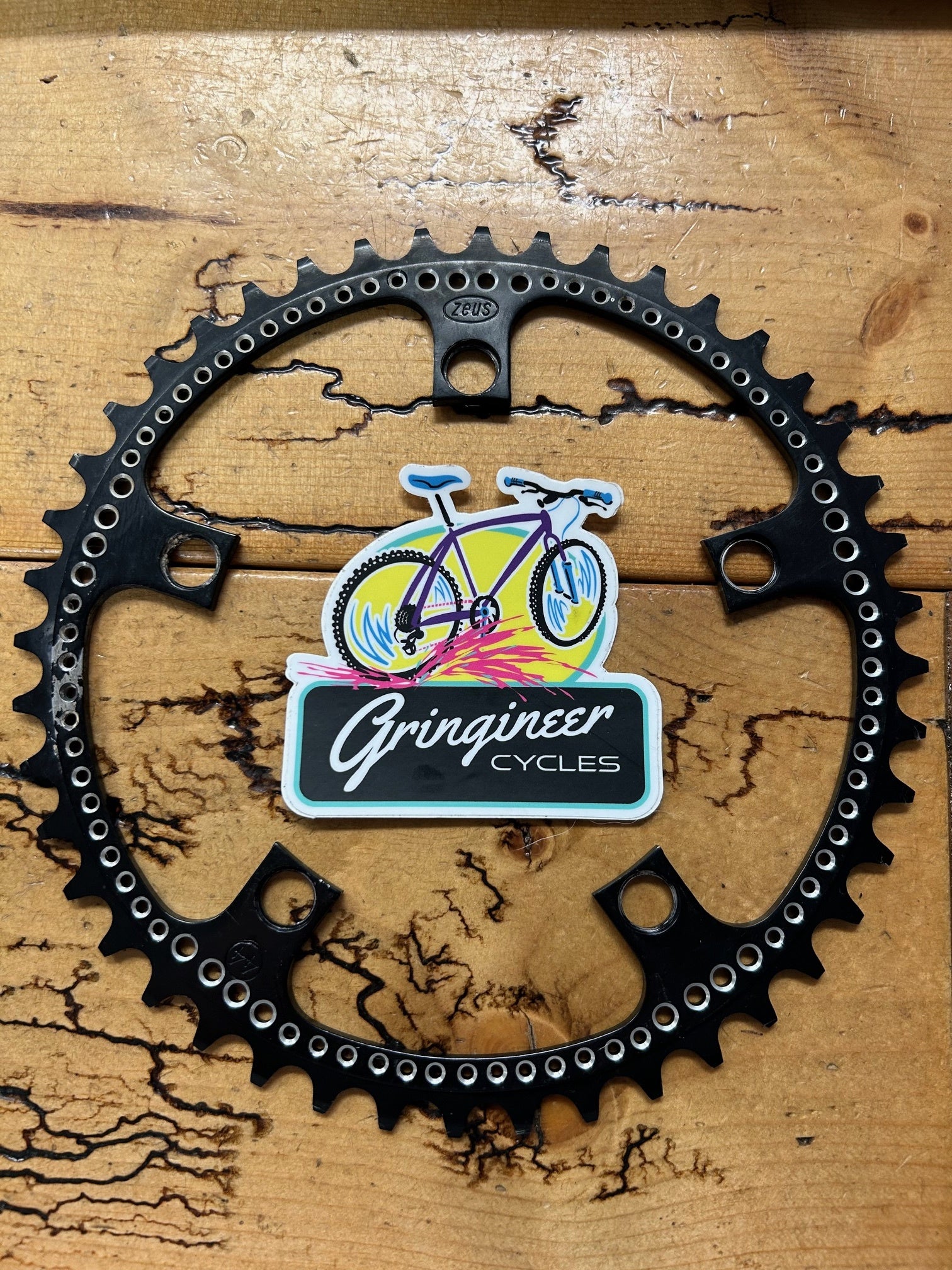 Zeus 44 Tooth 5 Bolt 119 BCD Drillium Chainring – Gringineer Cycles
