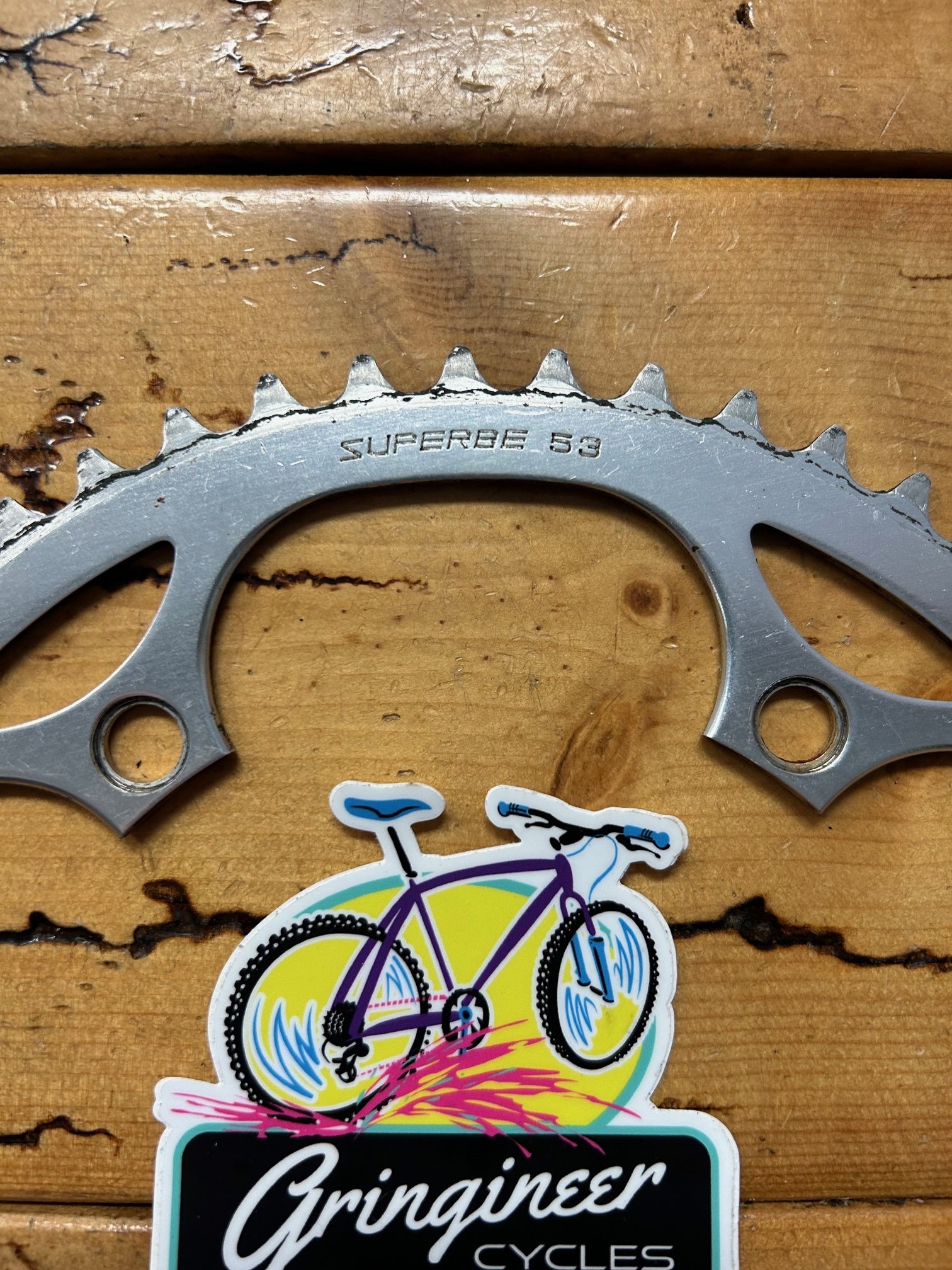 Suntour Superbe 53 Tooth 144 BCD Chainring – Gringineer Cycles