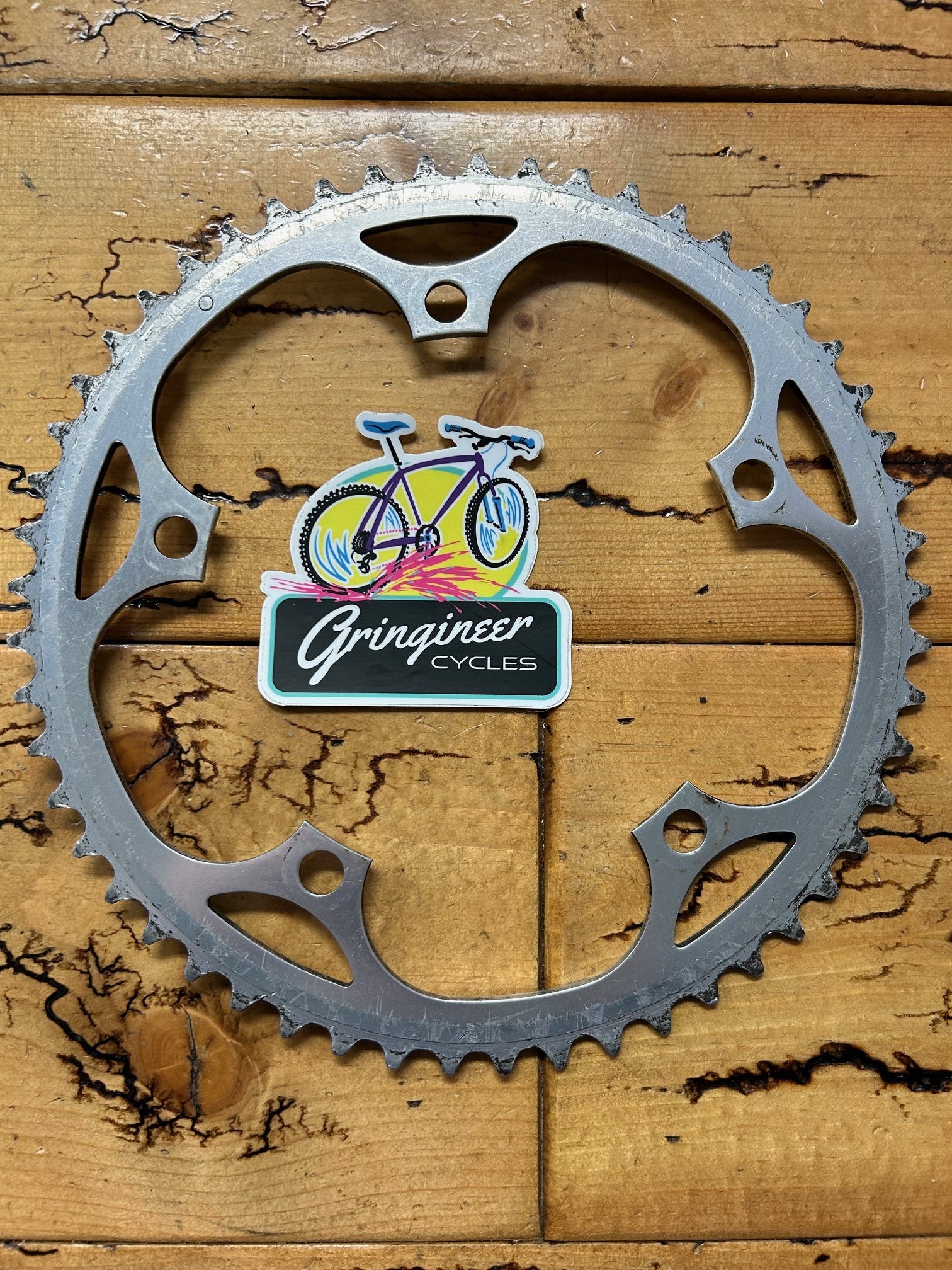 Suntour Superbe 53 Tooth 144 BCD Chainring – Gringineer Cycles