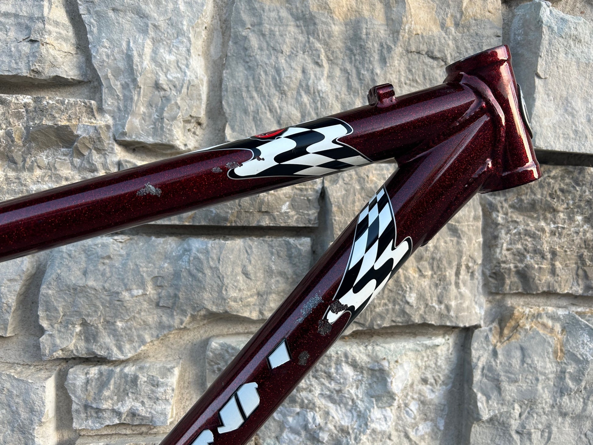 red schwinn bicycle paint 17" 1998 Schwinn Homegrown Red Frame – Gringineer Cycles