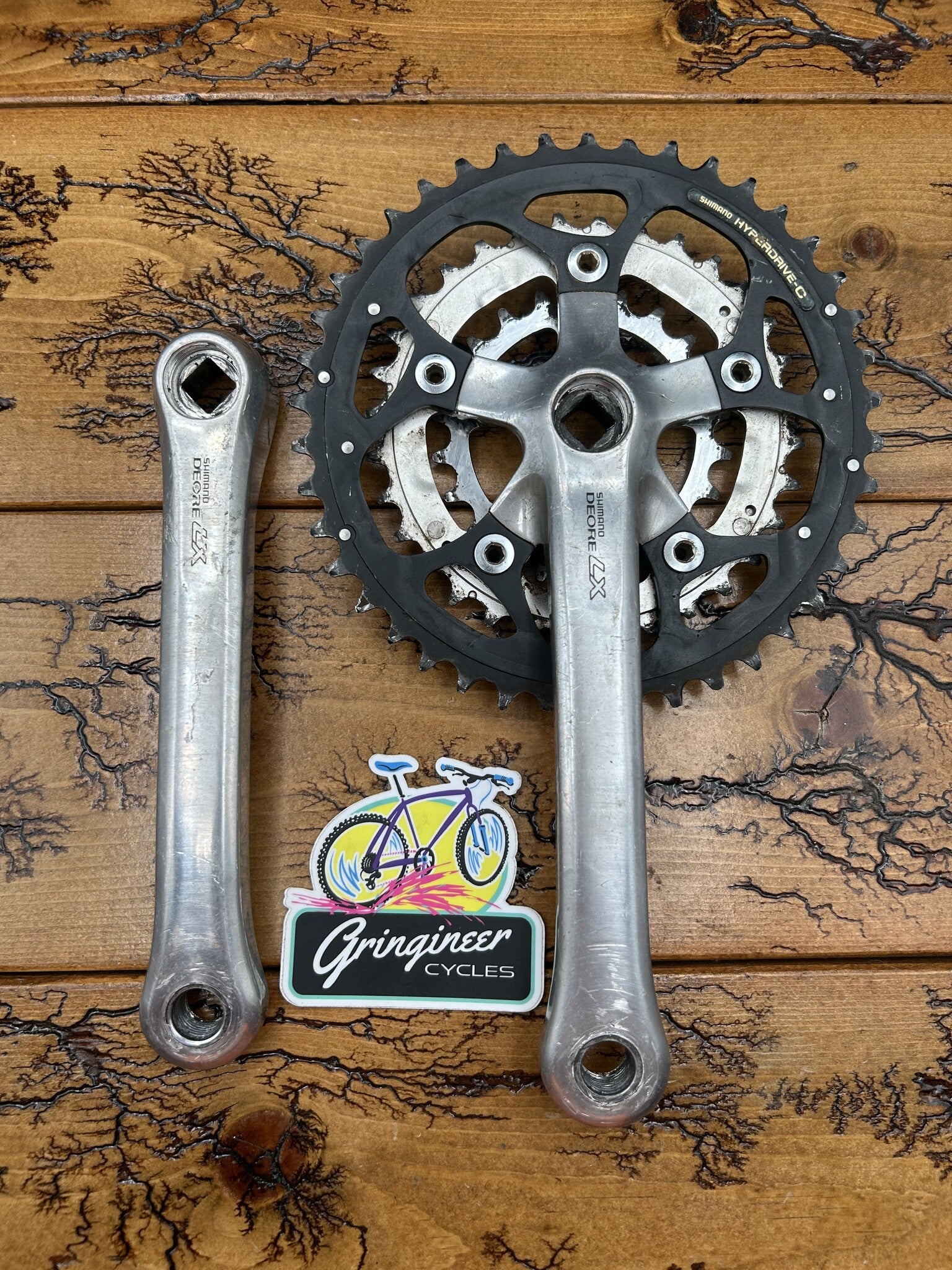 Shimano Deore LX FC-M563 42/32/22 175mm Crankset – Gringineer Cycles