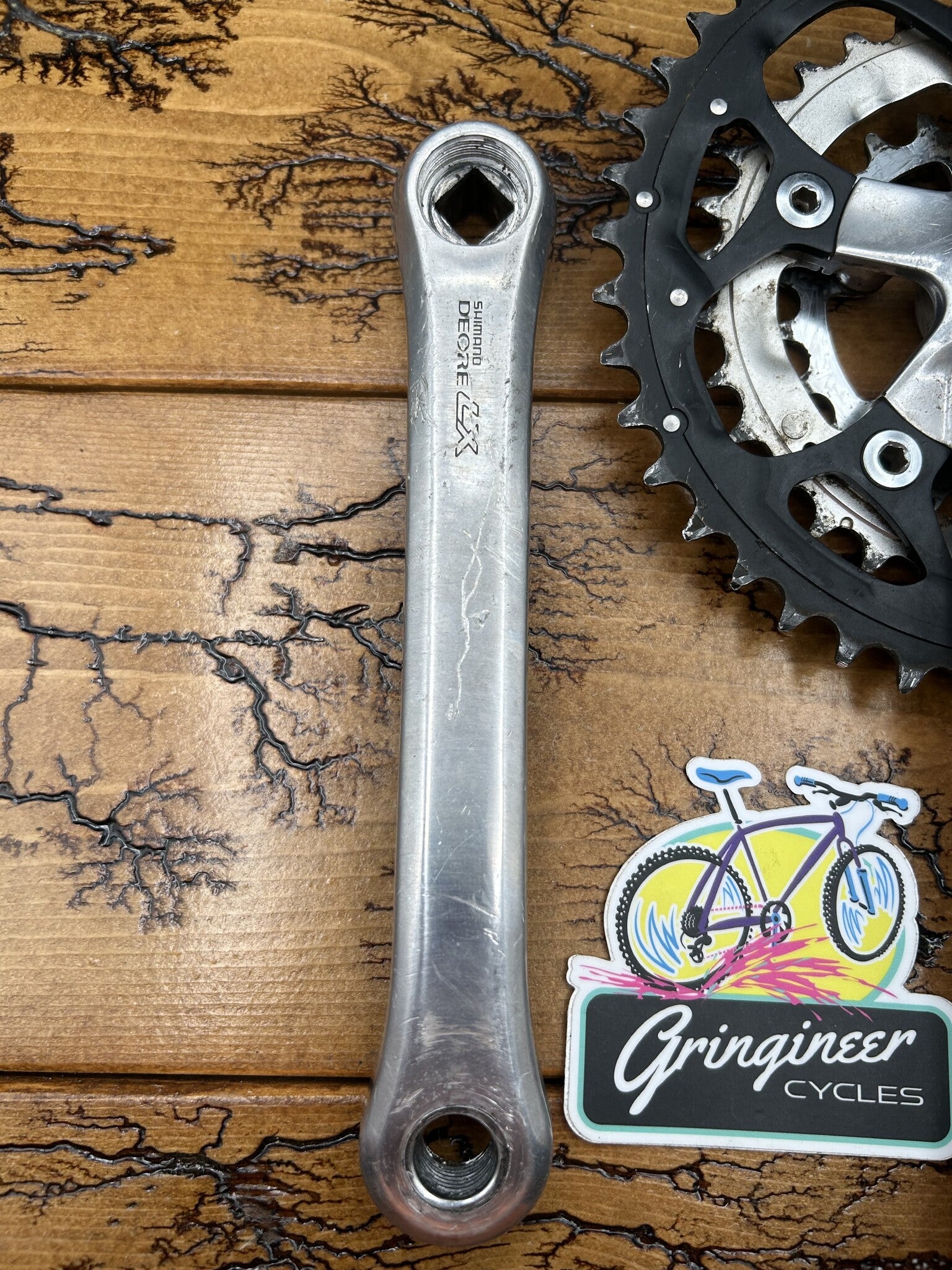 Shimano Deore LX FC-M563 42/32/22 175mm Crankset – Gringineer Cycles
