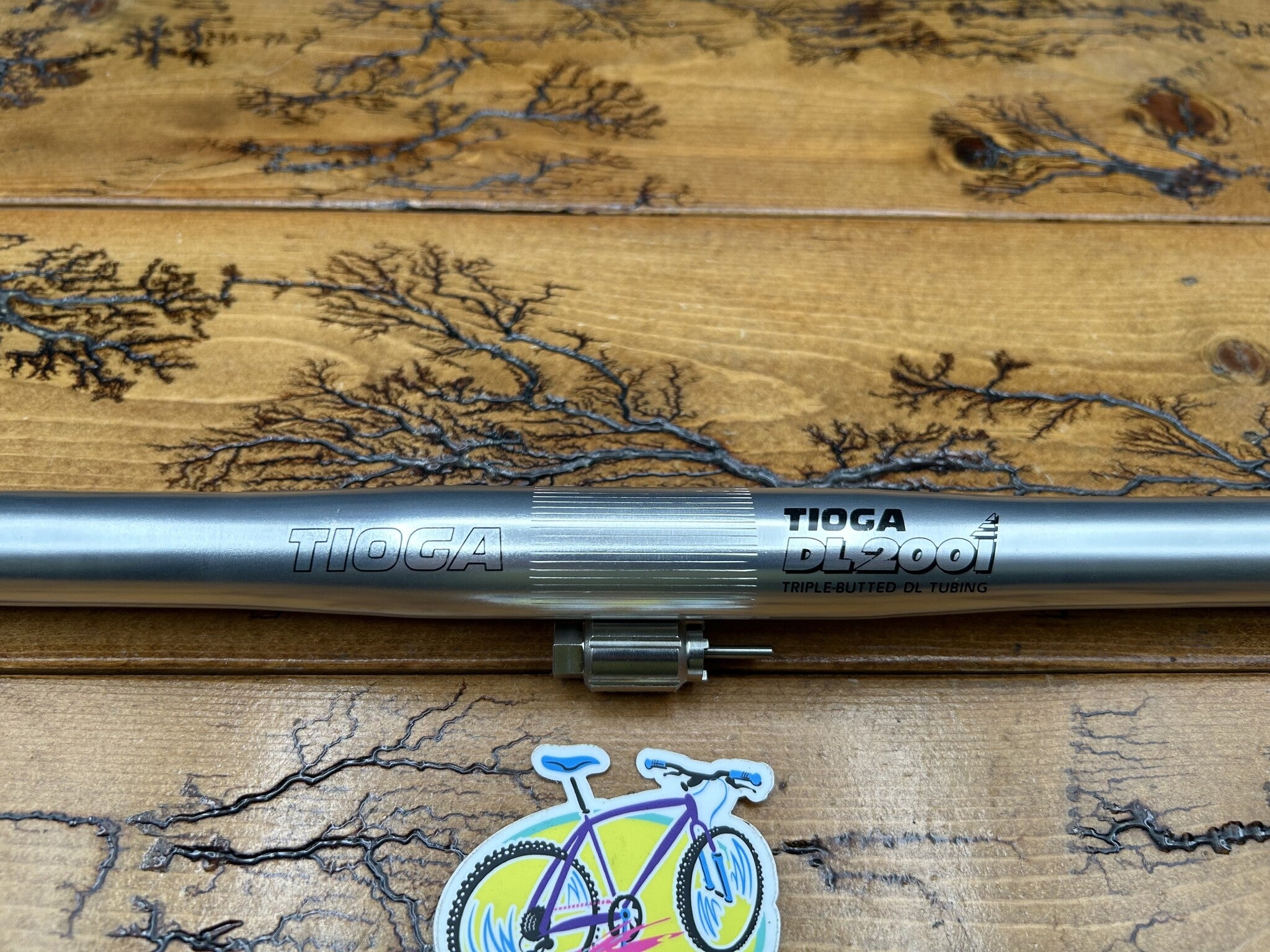 Tioga DL2001 Triple Butted Silver 560mm 25.4mm Handlebar NOS