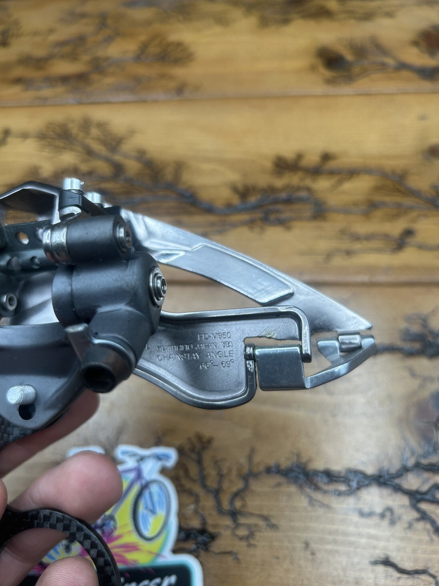 Shimano XTR FD-M950 E Type Top Pull Front Derailleur NOS