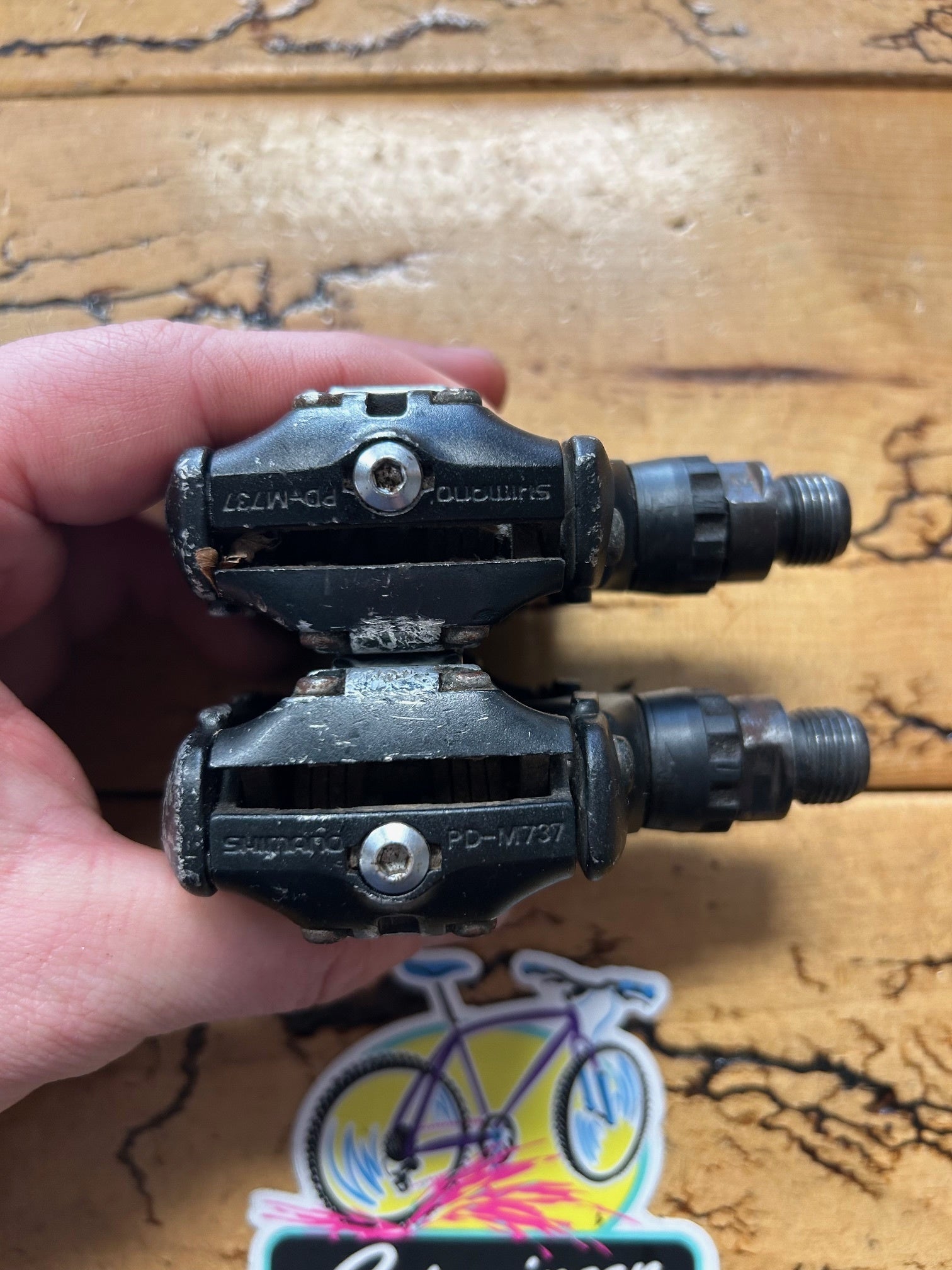 shimano m737 pedals Shimano Deore XT PD-M737 Clipless Pedals – Gringineer Cycles