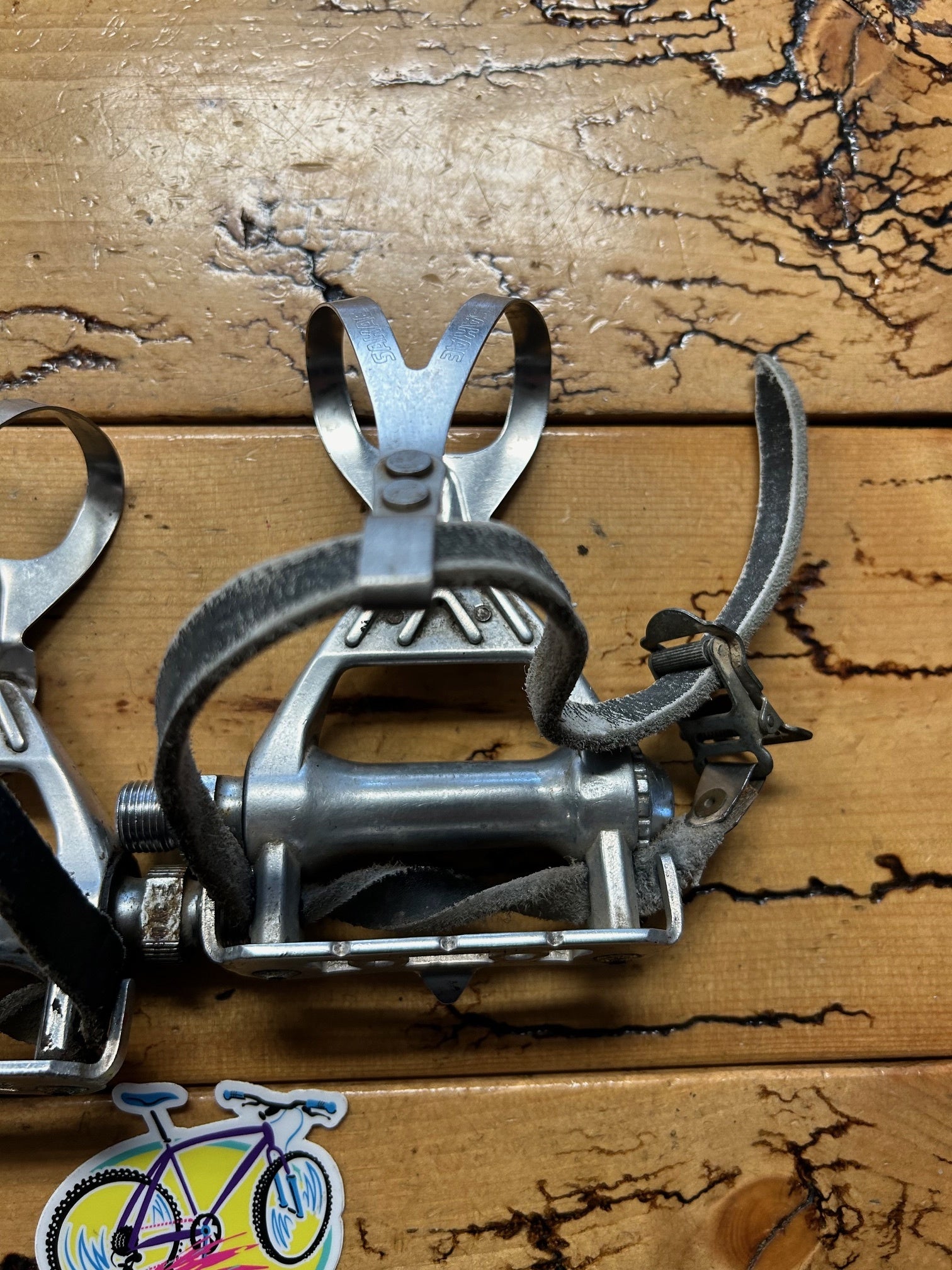 bike pedals with toe cages SR SP-12 AL Pedals With Toe Cages and Straps – Gringineer Cycles