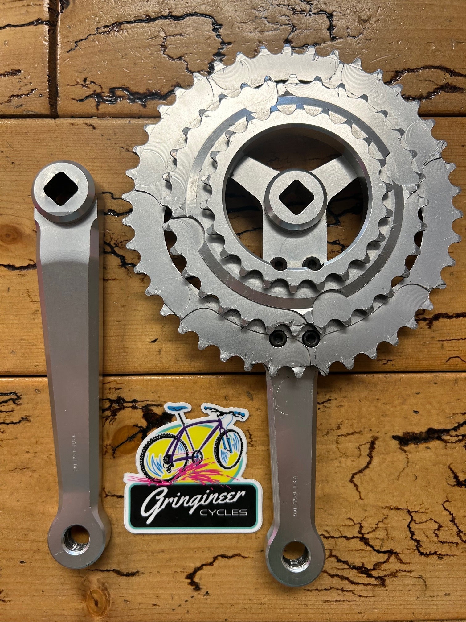 CODA クランクセット　42/32/22 175mm 1995 Coda M501 175mm 42/32/22 Crankset – Gringineer Cycles