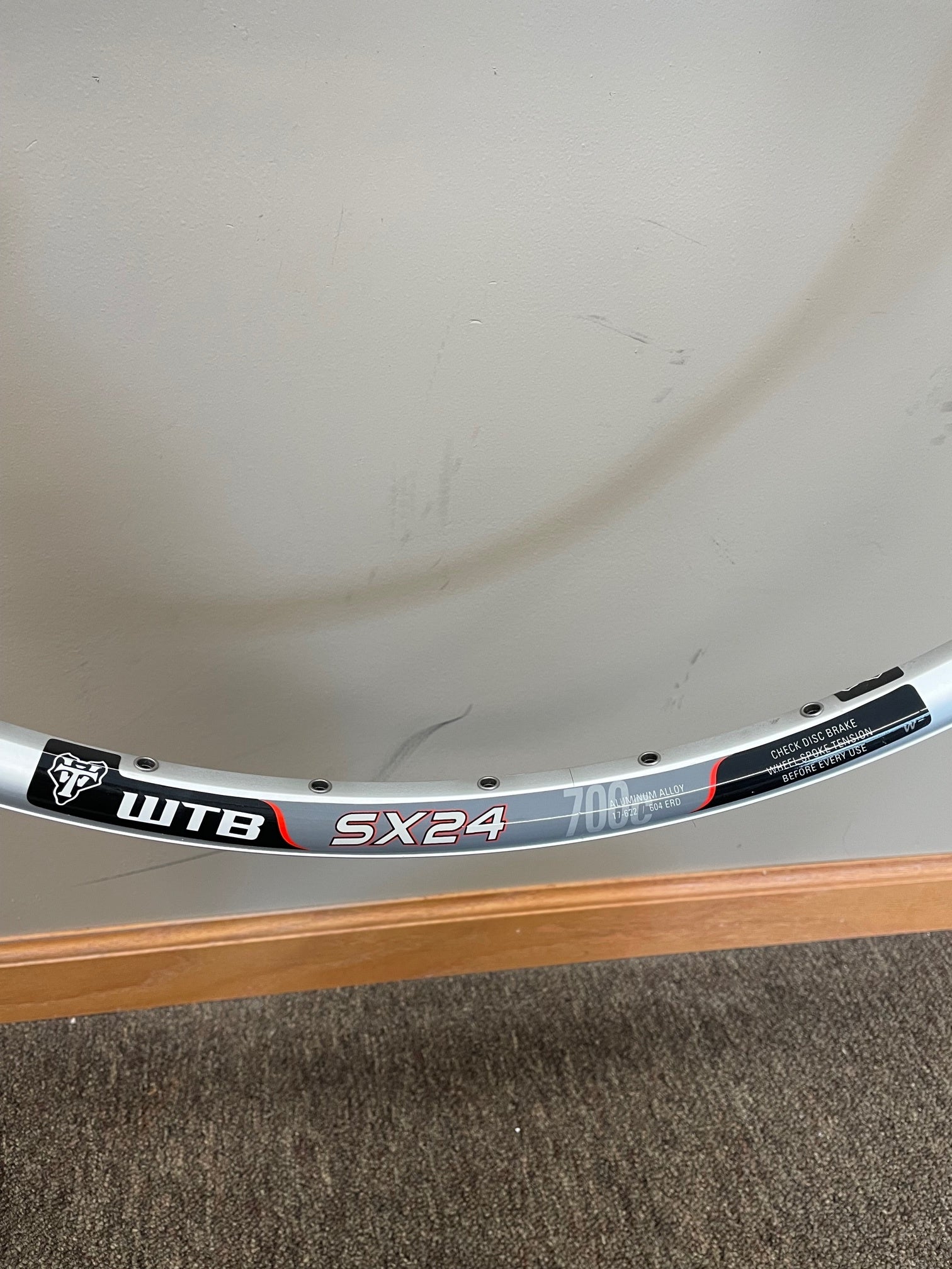 WTB SX24 36 Hole 700c Disc Rim NOS – Gringineer Cycles