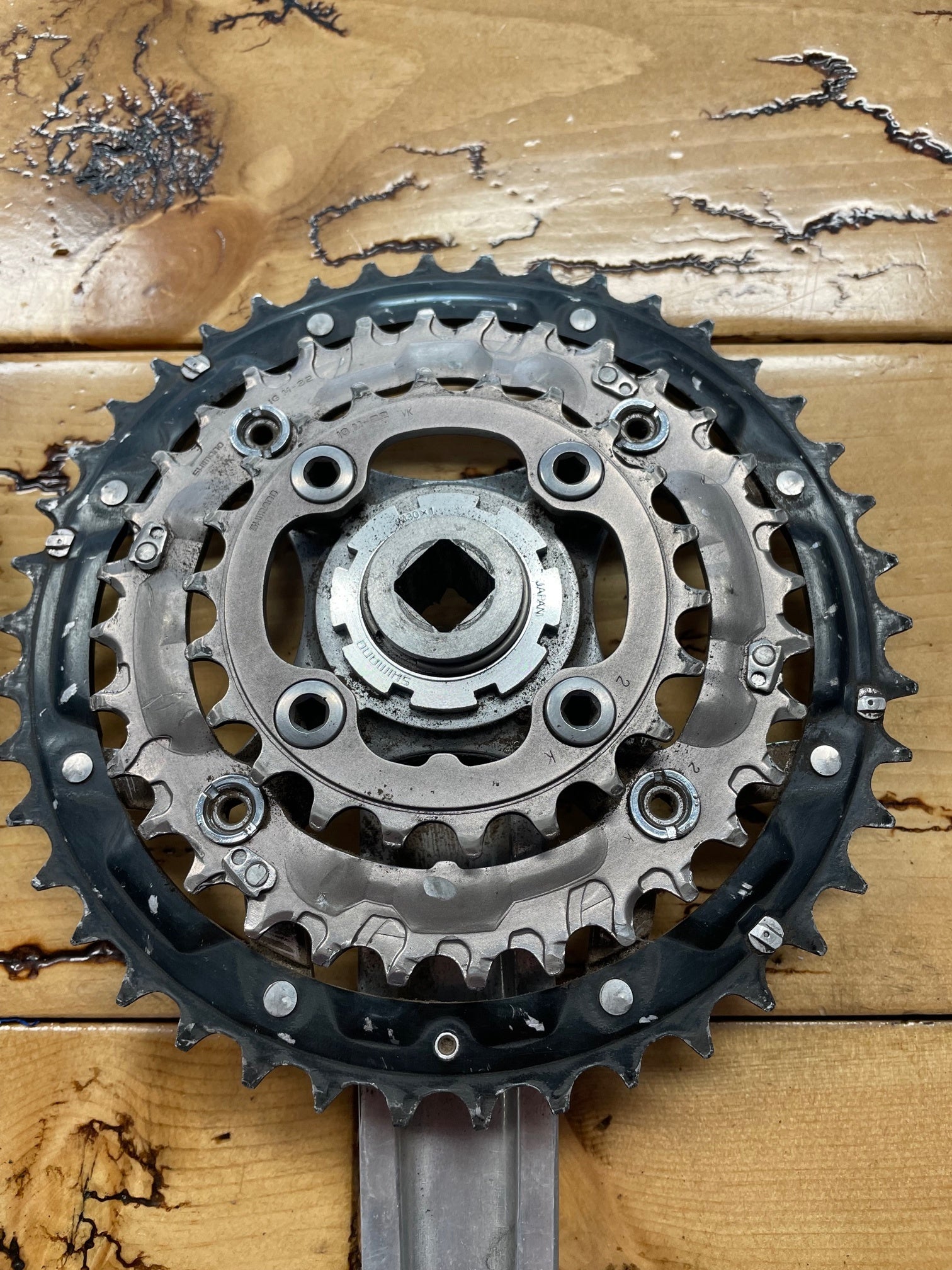 Shimano Deore LX FC-M569 175mm 42/32/22 Crankset – Gringineer Cycles