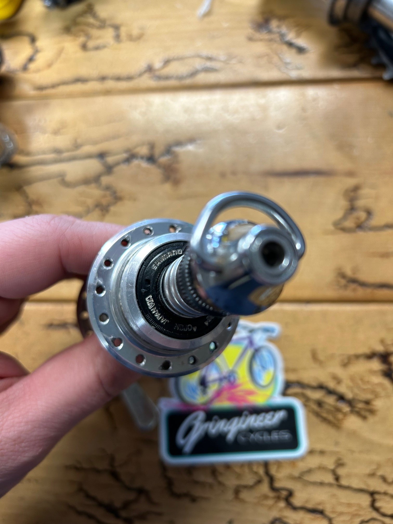 Shimano Dura Ace FH-7400 32 Hole Rear Hub With Skewer – Gringineer